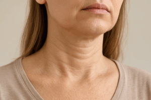 Tech Neck horizontal wrinkles,” “Neck filler treatment before and after,” “Microneedling for neck rejuvenation